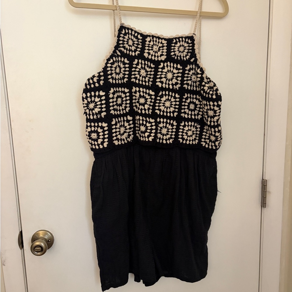 Stylish Black and Cream Kids Dress